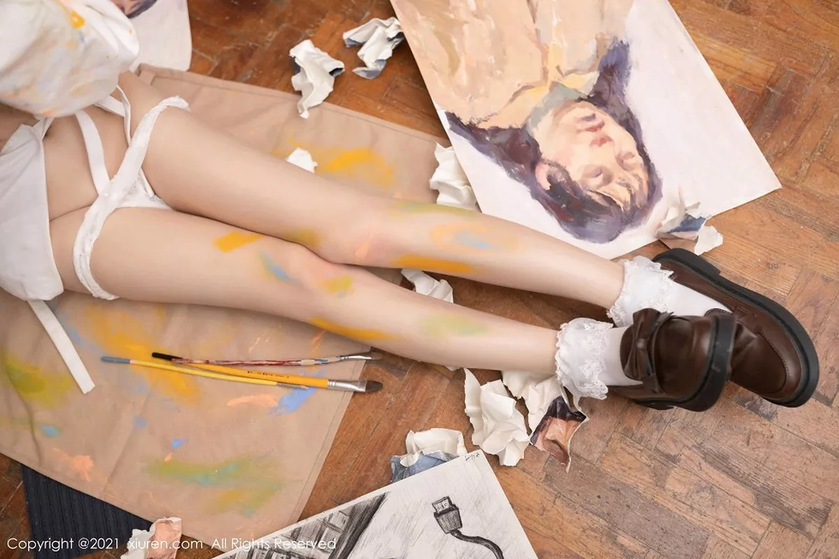 秀人集.com_[XiuRen秀人网]No.3048_嫩模鱼子酱Fish邻居小哥哥画室主题半脱露完美身材诱惑写真70P