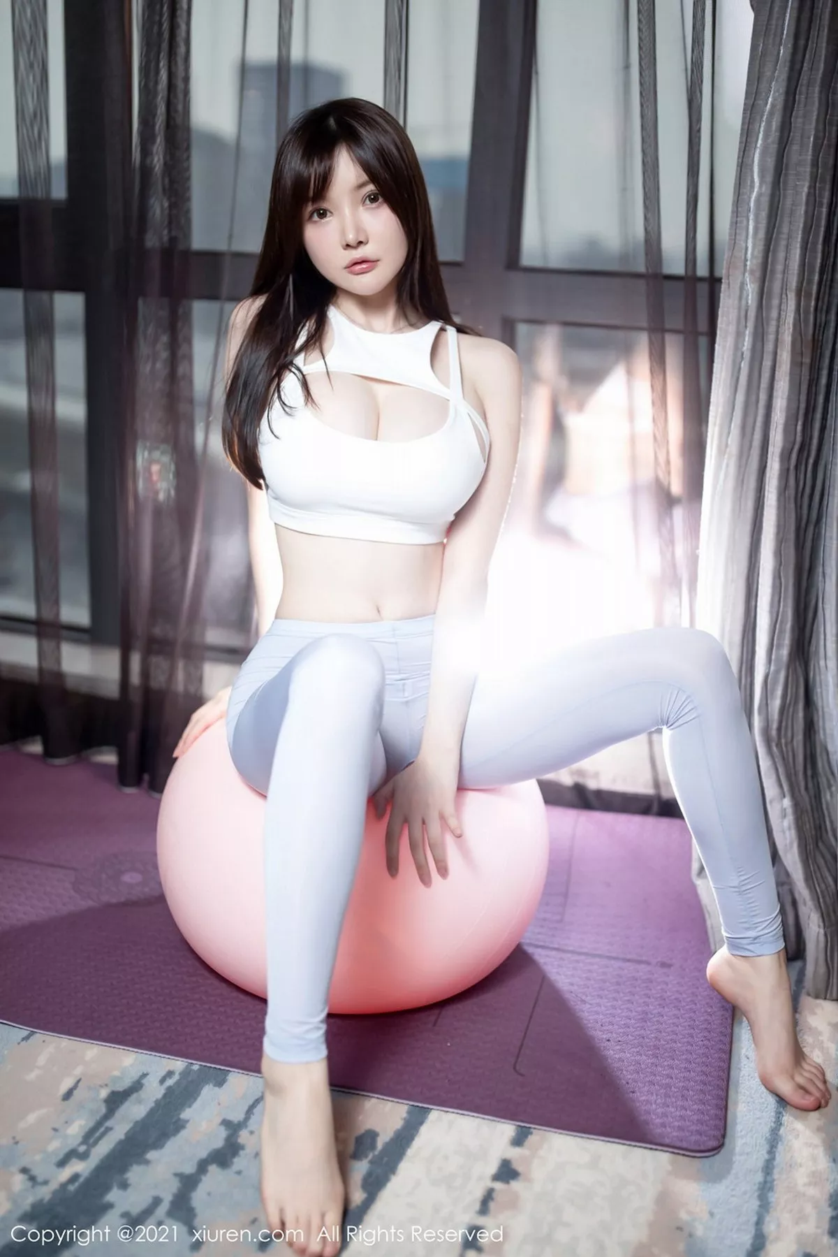 秀人集.com_[XiuRen秀人网]No.3087_女神糯美子Mini健身房紧身运动内衣秀火辣身材撩人姿势诱惑写真44P