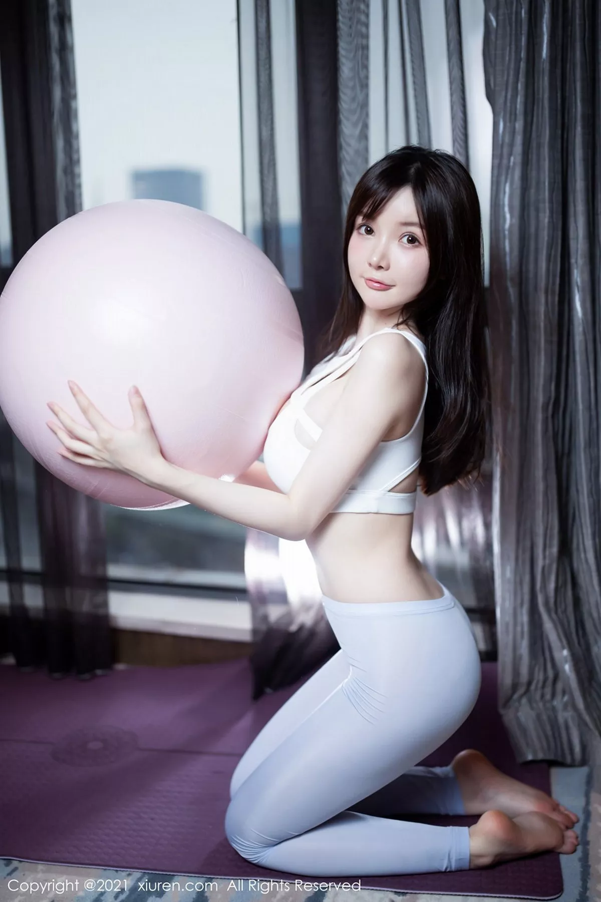 秀人集.com_[XiuRen秀人网]No.3087_女神糯美子Mini健身房紧身运动内衣秀火辣身材撩人姿势诱惑写真44P