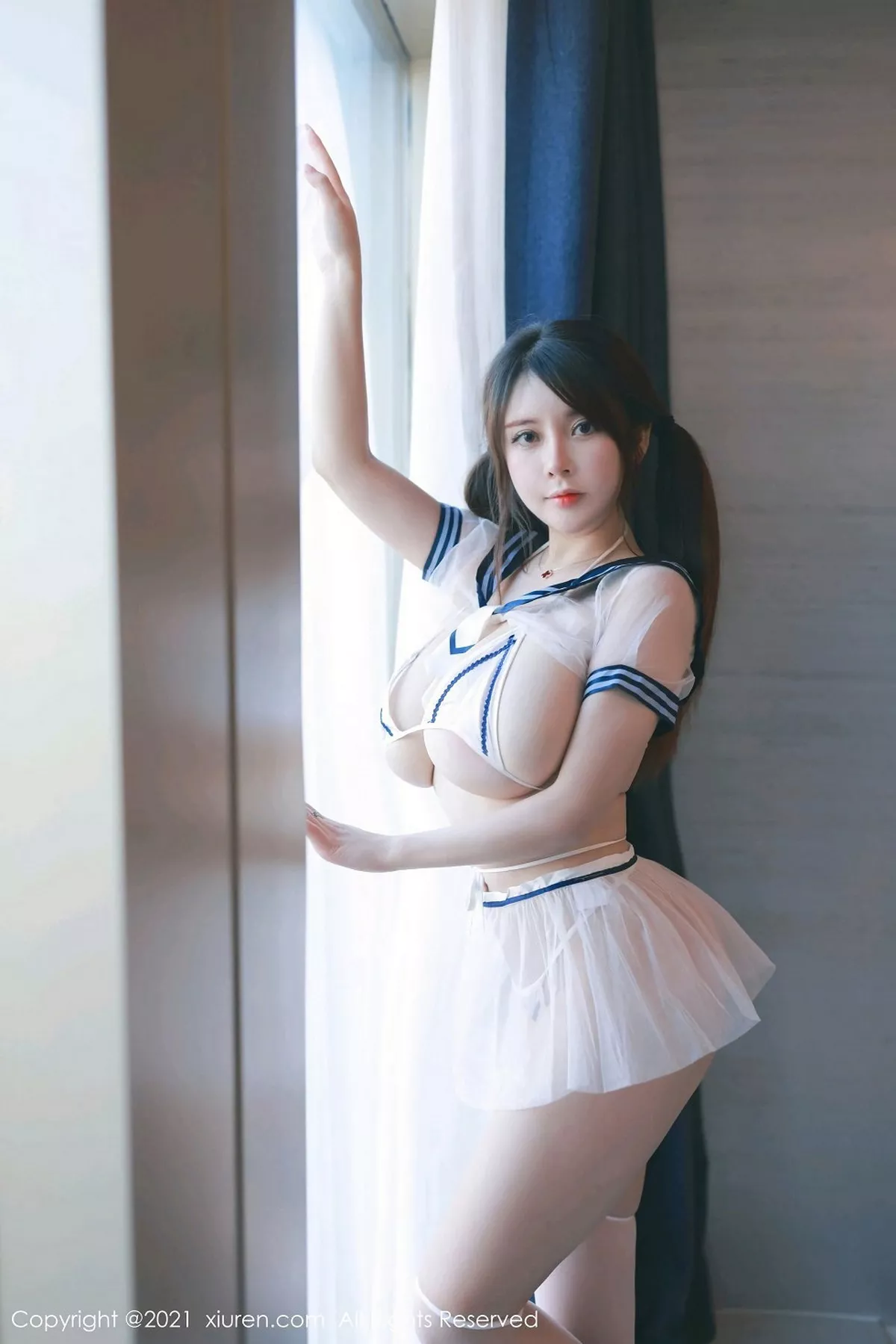 秀人集.com_[XiuRen秀人网]No.3012_嫩模奶油妹妹私房海军三点式内衣下露童颜巨乳极致诱惑写真33P