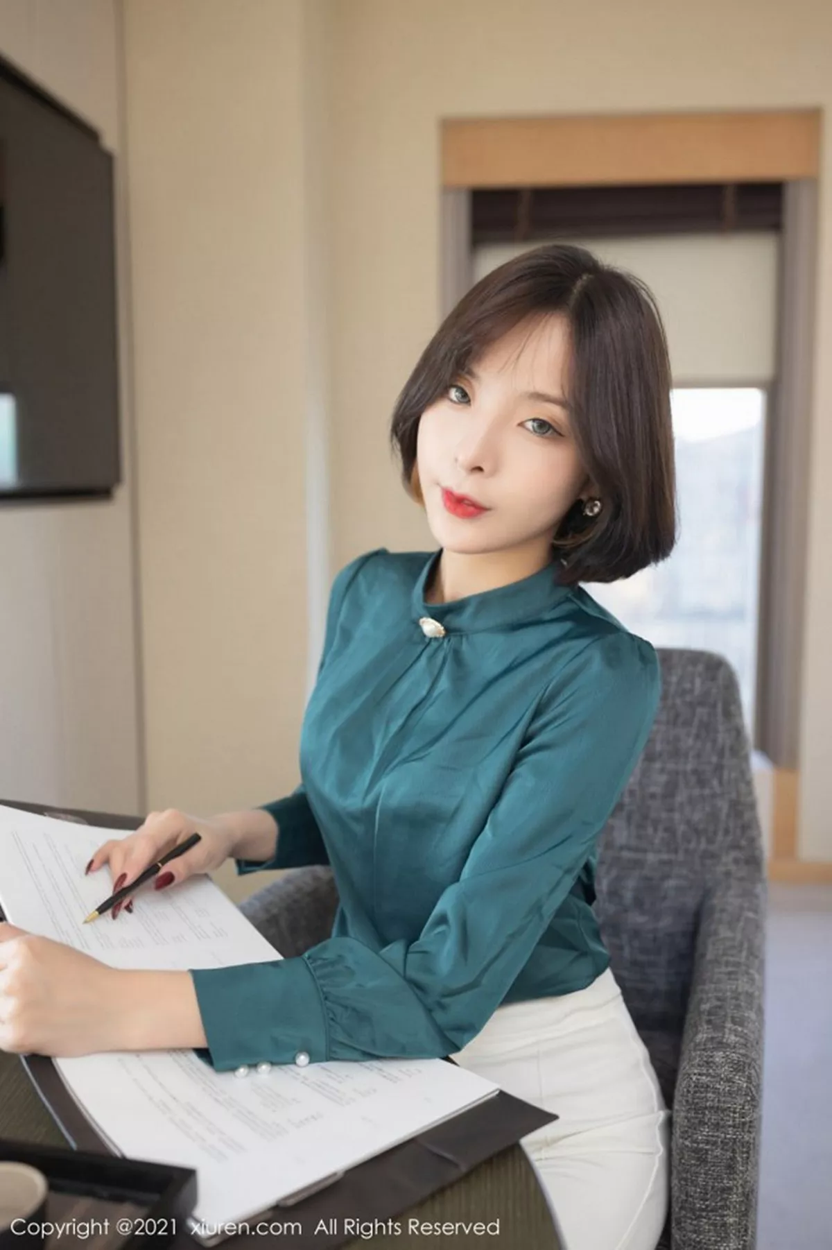 图片[13]-[XiuRen秀人网]第3108期陈小喵写真-秀人集