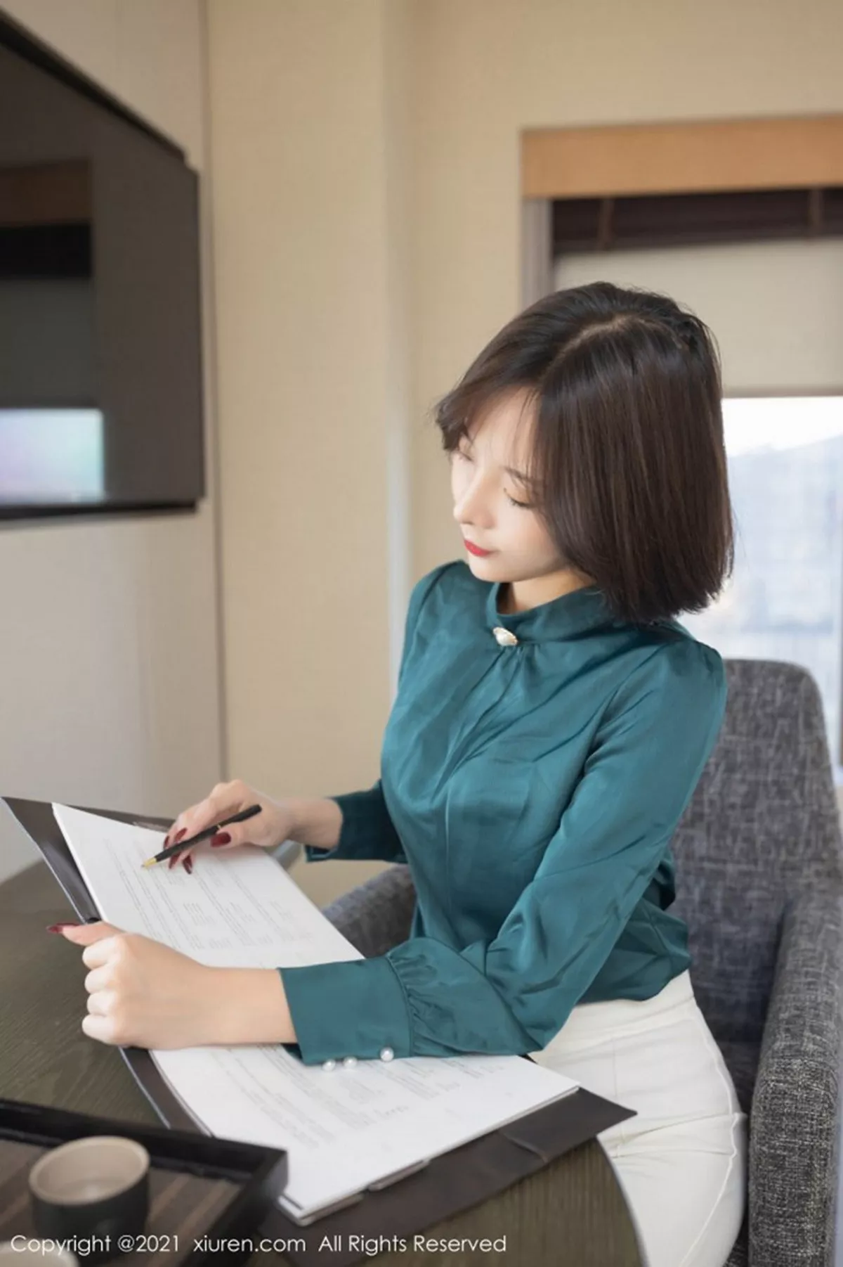 图片[14]-[XiuRen秀人网]第3108期陈小喵写真-秀人集