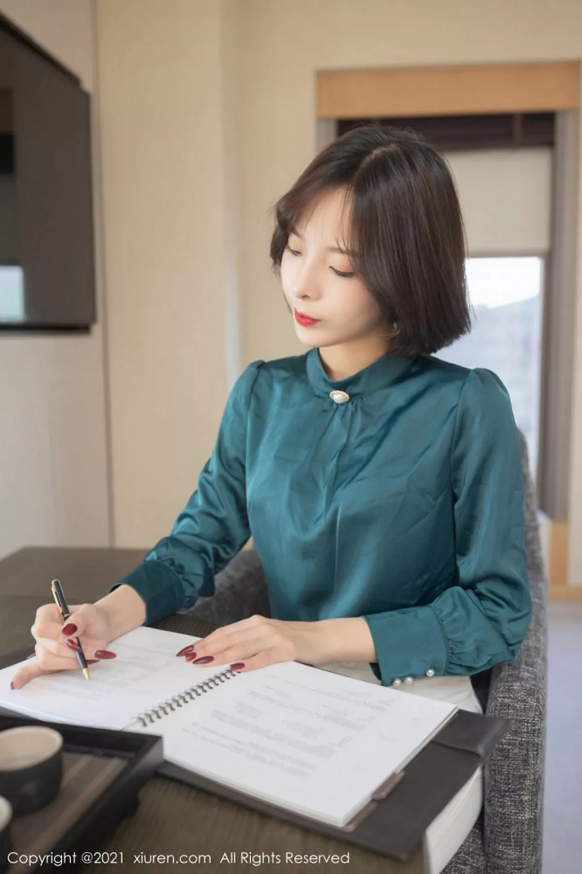 图片[12]-[XiuRen秀人网]第3108期陈小喵写真-秀人集