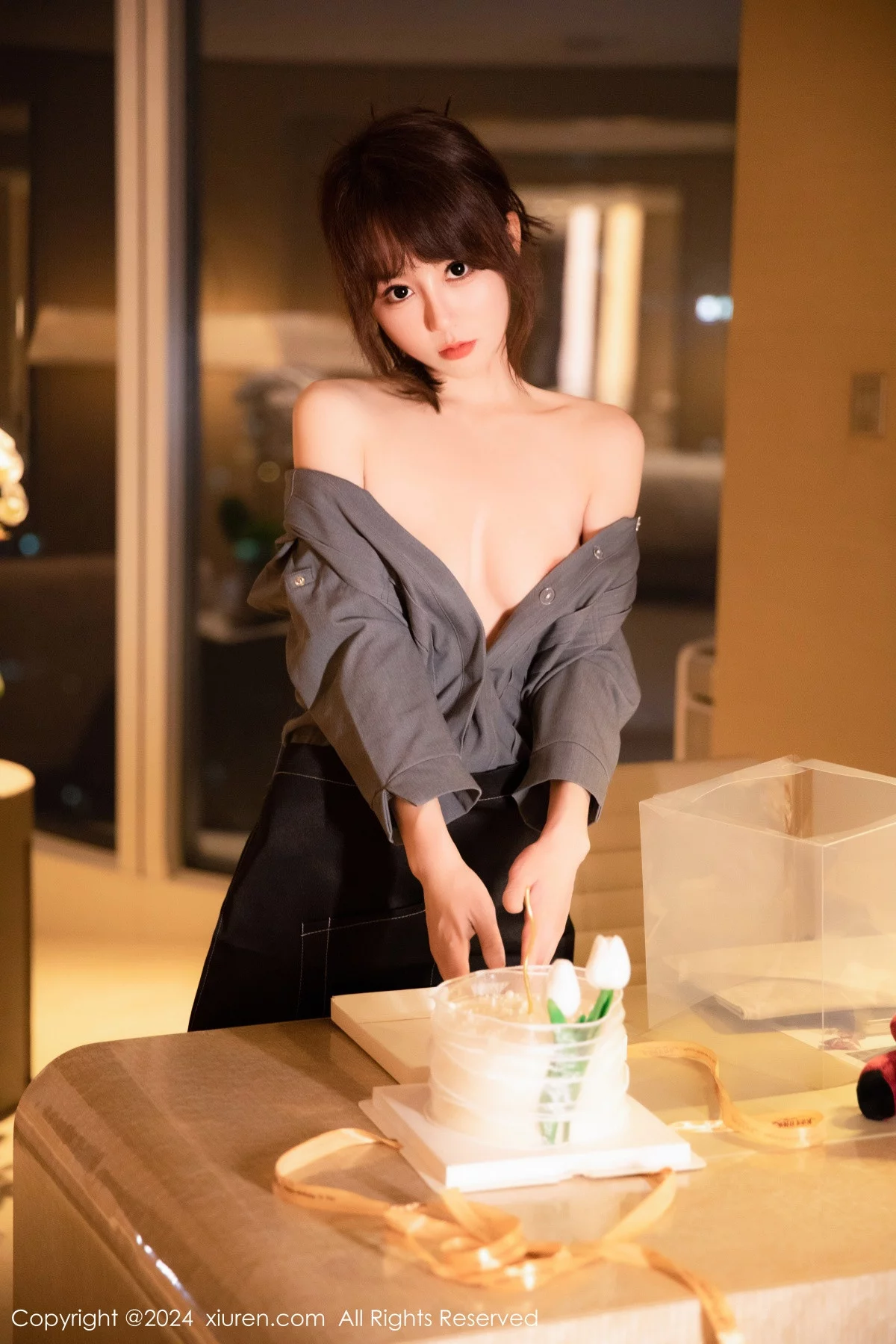 图片[19]-[XiuRen秀人网]第7953期金tiao写真-秀人集