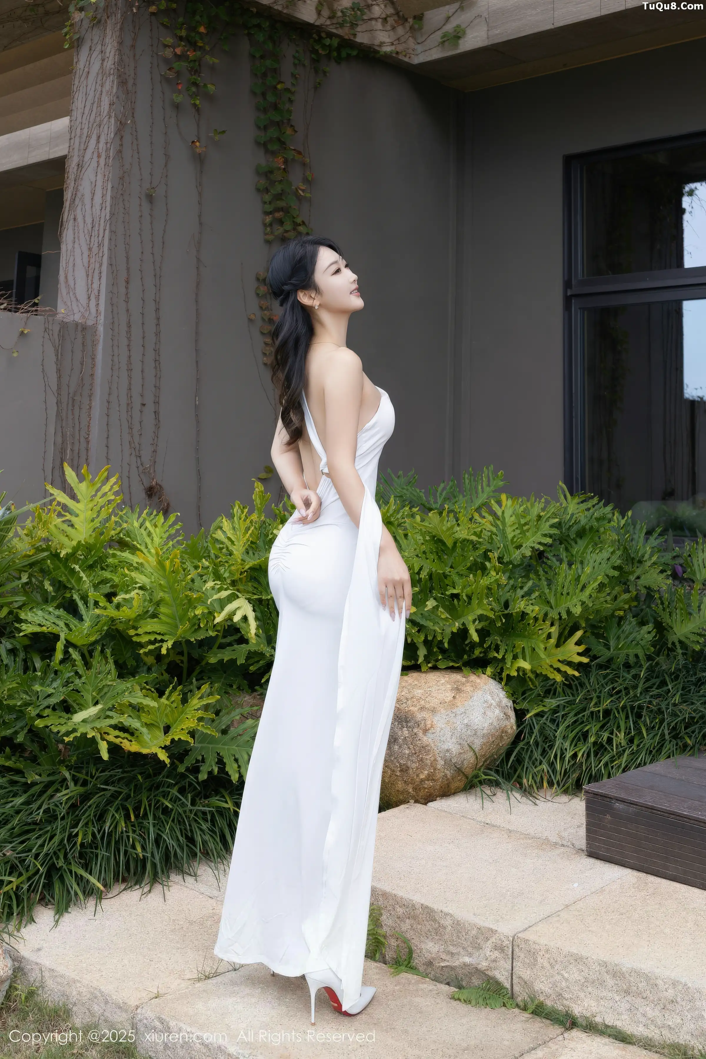 秀人集.com_[XiuRen秀人网]No.11109_模特唐安琪性感白色长裙配超薄无内肉丝秀曼妙身姿撩人诱惑写真77P
