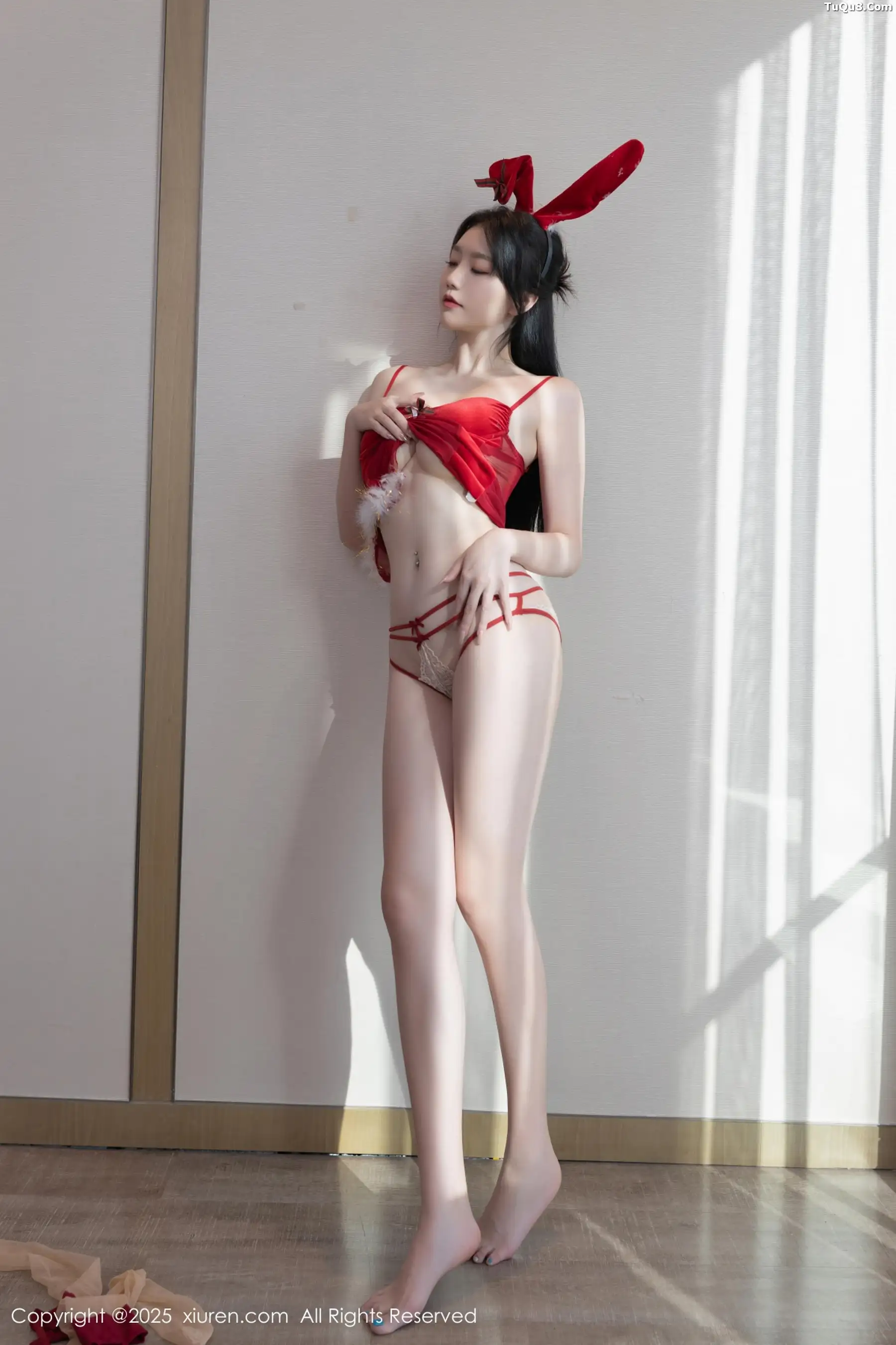 秀人集.com_[XiuRen秀人网]No.11143_模特安然anran性感红色情趣服饰配超薄肉丝秀曼妙身姿诱惑写真76P